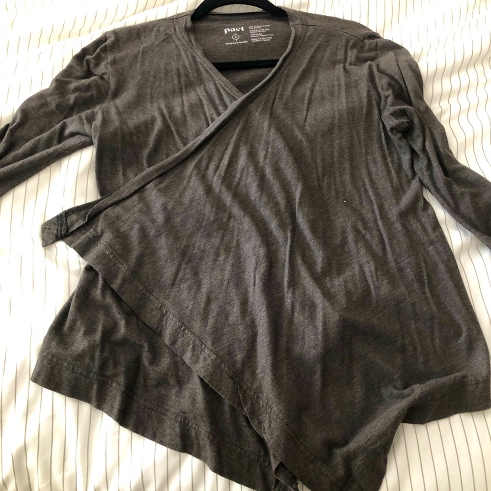 Pact wrap cardigan size small